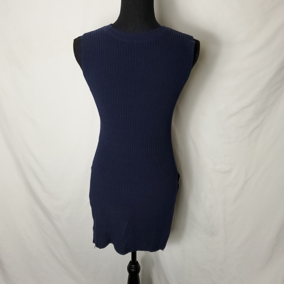 Athleta Navy Blue Sleeveless Side Slit Tunic Size XXS - Picture 10 of 10